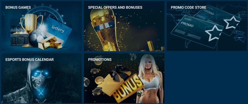 Bonuses and promotions at 1xBet